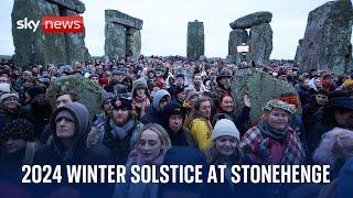 Ceremony takes place at Stonehenge to mark winter solstice 2024 - watch live