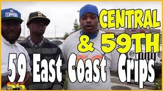 59th Street East Coast Crips on Central Avenue where Florence 13 hang (pt.1of2)