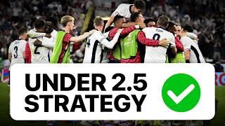 The BEST UNDER 2.5 Goal STRATEGY to Make Money (football betting tips)