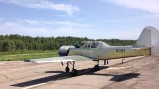 Як 52 запуск двигателя / Yak 52 start engine