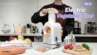 Electric Food Chopper, Vegetable Slicer Shredder, Electric Cheese Grater, Professional Salad Shooter