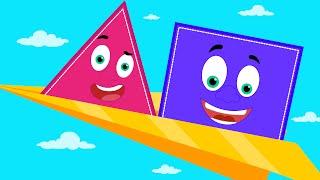 Five Little Shapes | Nursery Rhyme For Kids | Songs For Children