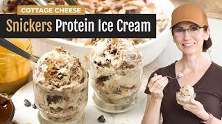 Snickers Protein Ice Cream with Cottage Cheese Recipe