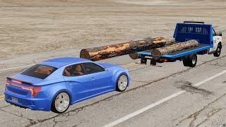 Logs vs Cars - BeamNG.Drive