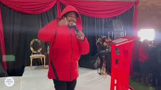 Dr Mbuyiseni Ndlozi very emotional song at Moshe Mphahlele memorial.