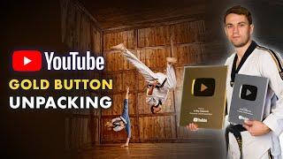 Taekwondo Art Way/Gold YouTube Button/Unpacking