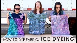 How to Dye Fabric: Ice Dyeing