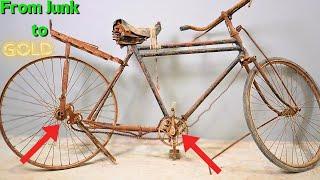 Bicycle Restoration MASTERPIECE From 50 Years Old to Good as New!