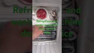 Refrigerator and washing machine done service today #technicianslife #appliances #technician