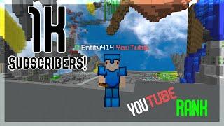 1K SUBSCRIBERS + YOUTUBE RANK on Pika-Network! | Minecraft