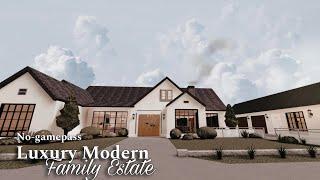 BLOXBURG: Luxury Modern Family Estate | No-Gamepass | Speedbuild | Roblox Bloxburg