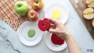 Quick Apple Stamping Art Project To Do With Kids