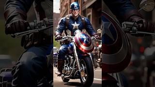 ️ Evolution Of Captain America Captain America Riding a motorcycle || Evengers #shorts #marvel #ai