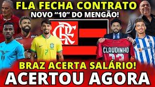 ACERTOU NESSA QUARTA! FLAMENGO OFICIALIZA ATACANTE! CLAUDINHO FECHOU! DUDU e+! NOTICIAS DO FLAMENGO