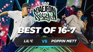 LIL'C VS POPPIN METT | BEST OF 16-7 | 2024 대전세션 | 2024 대전0시축제 | 대전스트릿댄스페스티발 | 2024 Daejeon Session