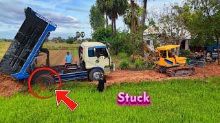 OMG! Tractor Stuck In Mud At Beautiful Field...!