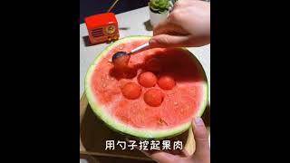 Double-Headed Multi-purpose Stainless Steel Watermelon Digger Ball Spoon Kitchen Accessories