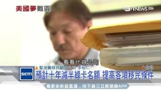 未來綠卡減半名額　致電詢問移民次數增│三立iNEWS