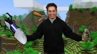 MineCraft Plus Portal Gun Equals Awesome!