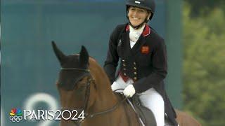 Laura Collett performs DAZZLING eventing dressage routine | Paris Olympics | NBC Sports