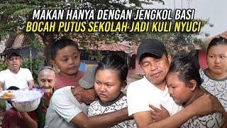 HANYA MAKAN JENGKOL BASI | 2 BOCAH IBUNYA MEN1NGG4L | KELAS 6 SD DO JADI KULI NYUCI