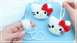 Cute Hello Kitty of yarn Making  DIY NataliDoma