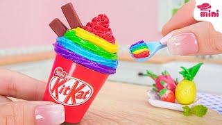 [Mini Cake ] Amazing Rainbow KITKAT Ice Cream | How to Make KITKAT Ice Cream Compilation