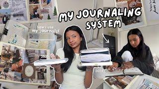 my journaling system!  how i use my journals + goals for 2025