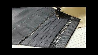 Salwar Poncha Design making || Salwar Mohri Design Cutting and stitching