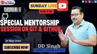 Sunday live | Special Mentorship Session on Git & GitHub | by CodeWithDDSingh| #git #github Part-3