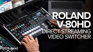 Introducing Roland V-80HD Streaming Video Switcher & Graphics Presenter