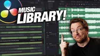 AUDIO Library in Davinci Resolve!