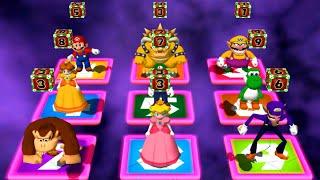 Mario Party 4 Minigames - Mario Vs Peach Vs Luigi Vs Waluigi (Hardest Difficulty)