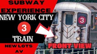 New York City Subway 3 Train (to New Lots) Front View