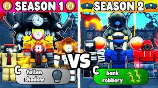 SEASON 1 VS SEASON 2 UNITS!  (Toilet Tower Defense)