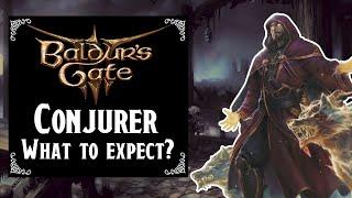 What to expect for the Conjurer in Baldur's Gate 3 based on D&D 5e?