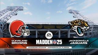 Browns vs Jaguars Week 2 Simulation (Madden 25 PS5)