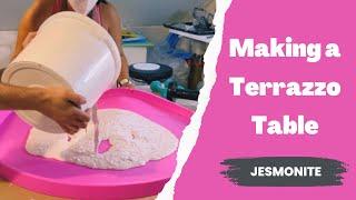 Making a terrazzo Jesmonite table top: Everything you need to know!