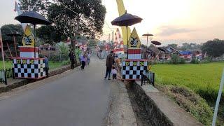 Bikin Takjub‼️Melihat Gapura Unik Hut Ri 79 Di Sumedang, Suasana Pedesaan Sunda Sumedang Jawabarat