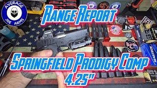 Springfield Prodigy Comp 4.25 " Range Report 750rds on our 1st Range Trip this thing is Awesome