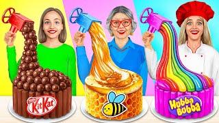 Me vs Grandma Cooking Challenge | Cake Decorating Challenge Situations by MEGA GAME