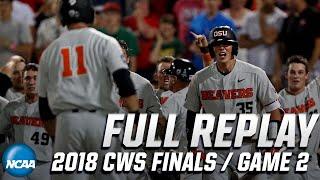 Oregon State vs  Arkansas: 2018 CWS Finals Game 2 | FULL REPLAY