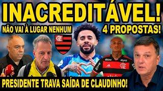 INACREDITÁVEL! PRESIDENTE DO ZENIT NEGA SAÍDA DE CLAUDINHO PARA FLAMENGO! 4 PROPOSTA NA MESA MENGÃO!