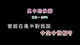 (演唱版)李翊君-風中的承諾(DIY卡拉OK字幕)