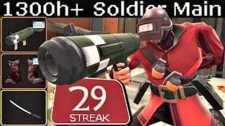 The Ultimate Airstriker1300h+ Soldier Main Experience (TF2 Gameplay)