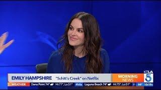 "Schitt's Creek" Star Emily Hampshire on Filming the Final Season