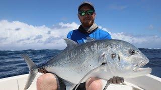 Fishing for big saltwater fish in Papua New Guinea