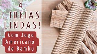 Olha o que eu fiz com estas esteiras de bambu que estavam encostadas! - Home Decor