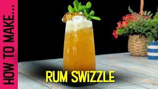 How to make a RUM SWIZZLE Cocktail