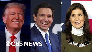 Trump, DeSantis and Haley lead over Biden in new CBS News poll